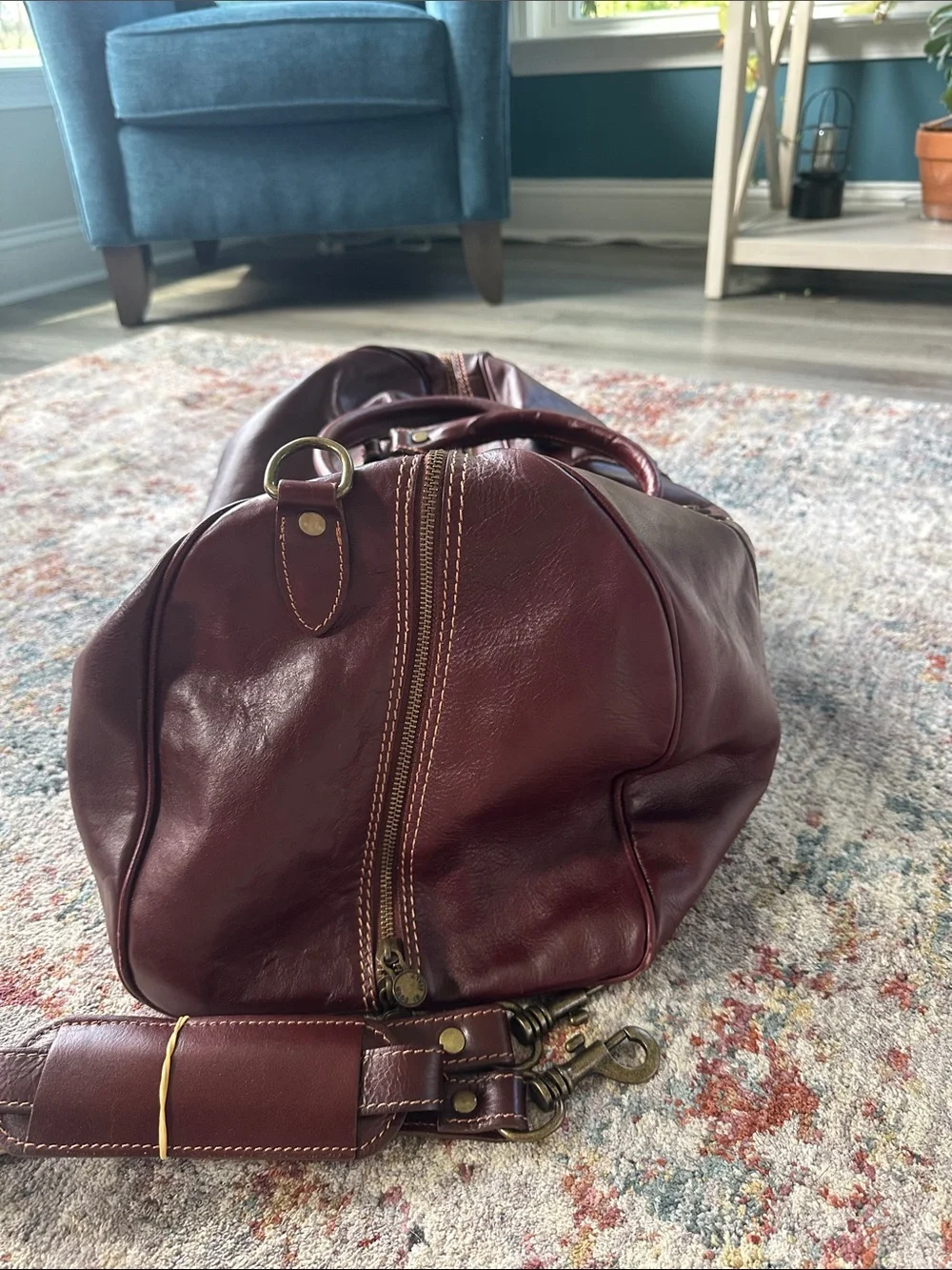 Cenzo Leather Duffle Bag